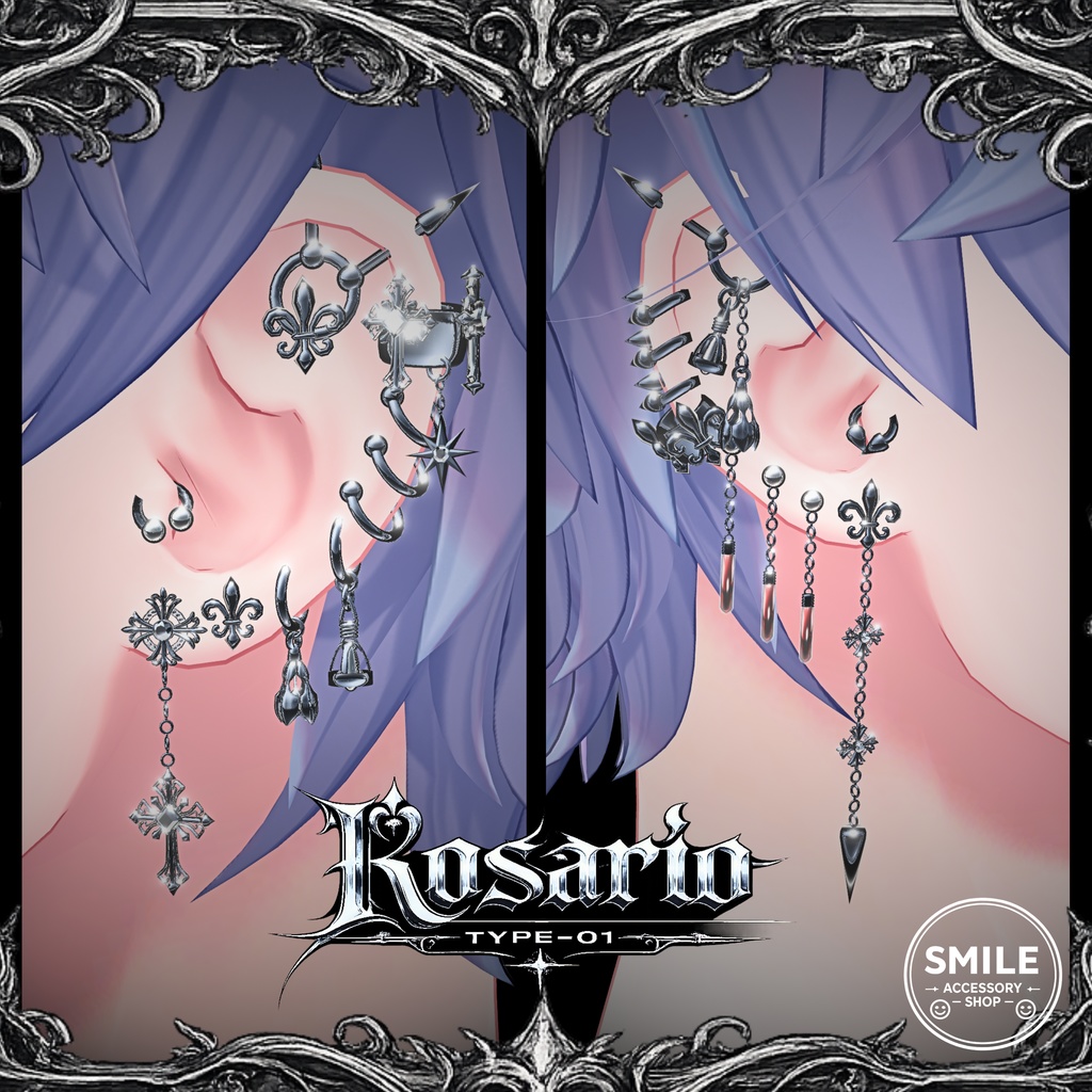 【23アバター対応】『Rosario type01』ピアス【MA対応】