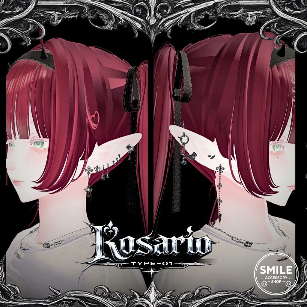 【23アバター対応】『Rosario type01』ピアス【MA対応】