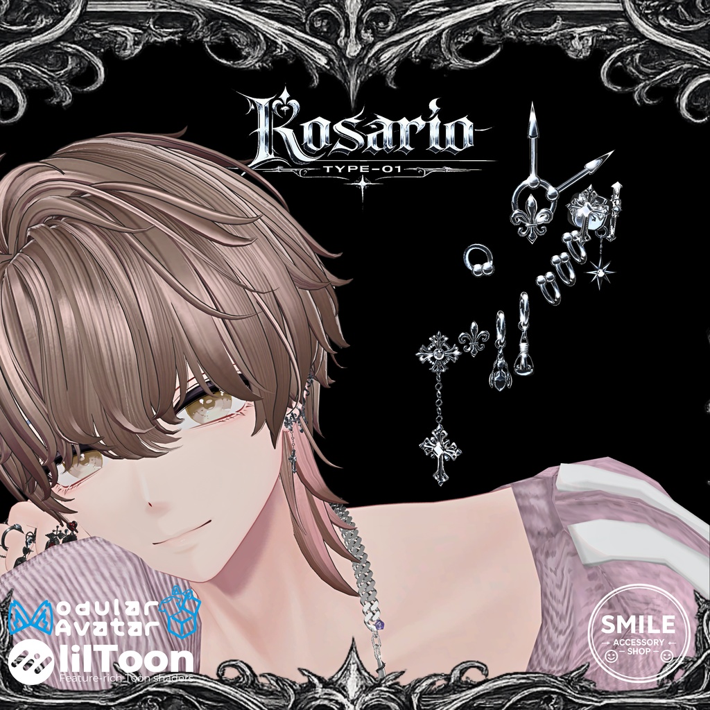 【23アバター対応】『Rosario type01』ピアス【MA対応】