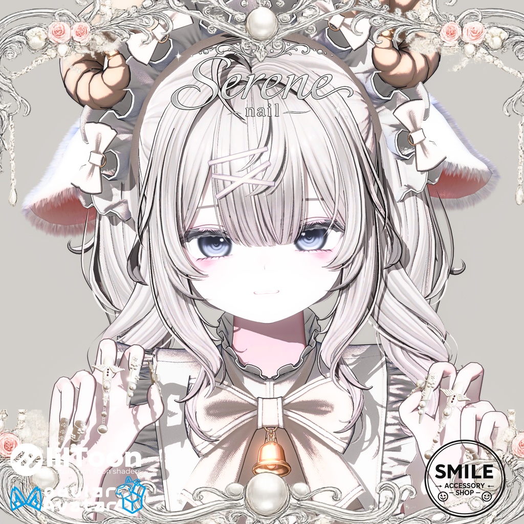 【28アバター対応】『Serene Nail』ネイル【MA対応】