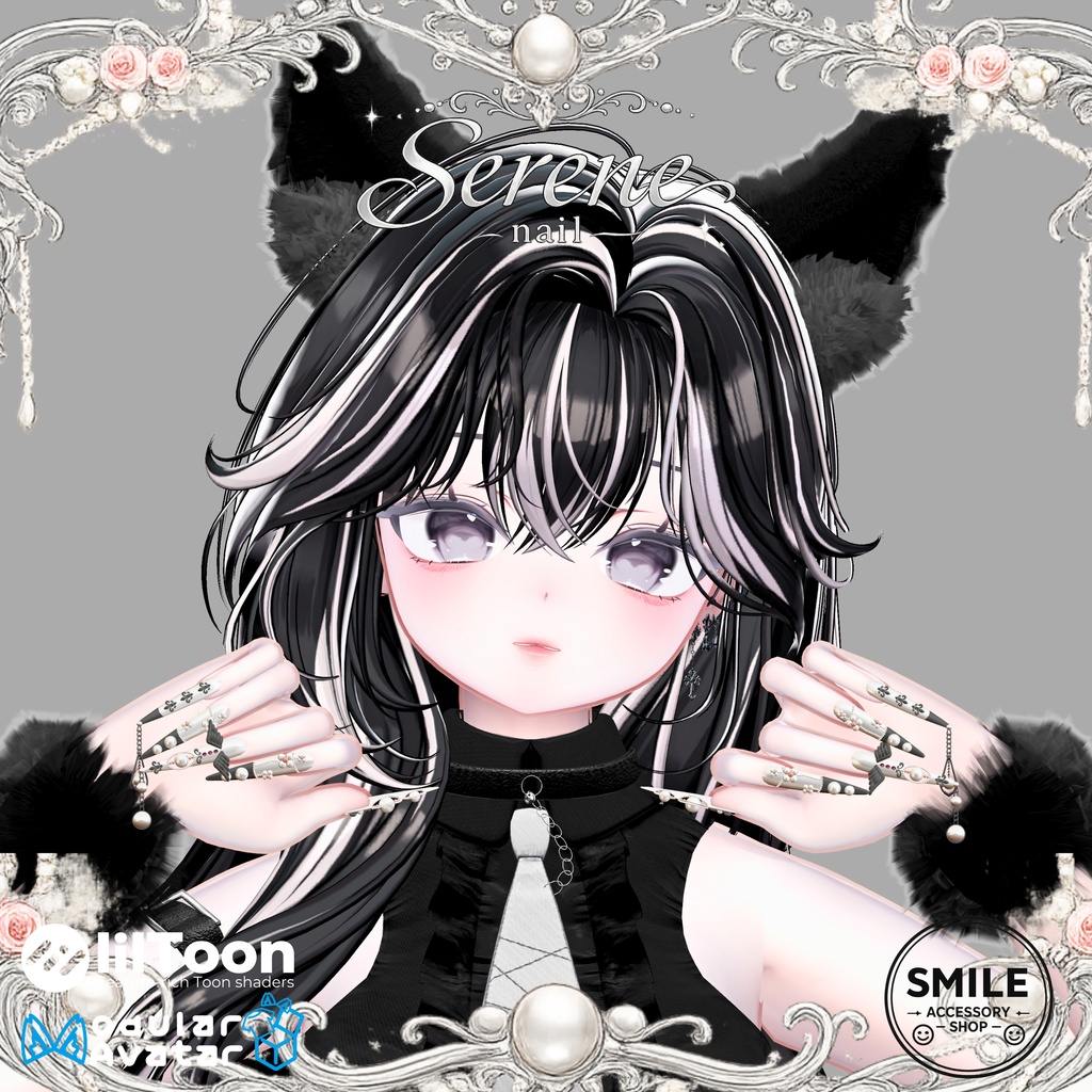 【28アバター対応】『Serene Nail』ネイル【MA対応】