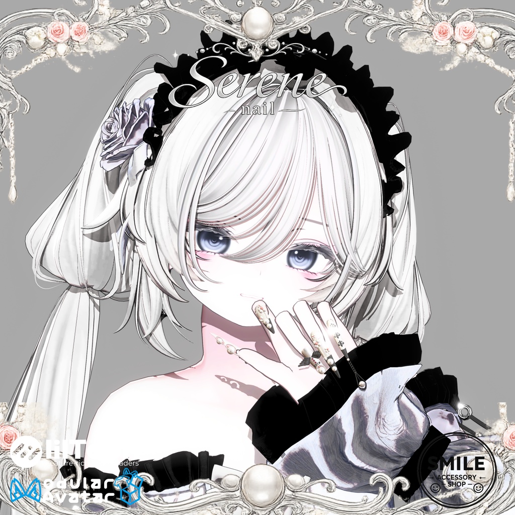 【28アバター対応】『Serene Nail』ネイル【MA対応】