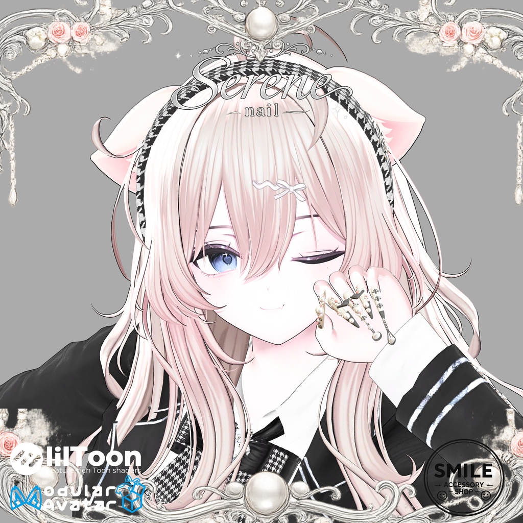 【28アバター対応】『Serene Nail』ネイル【MA対応】