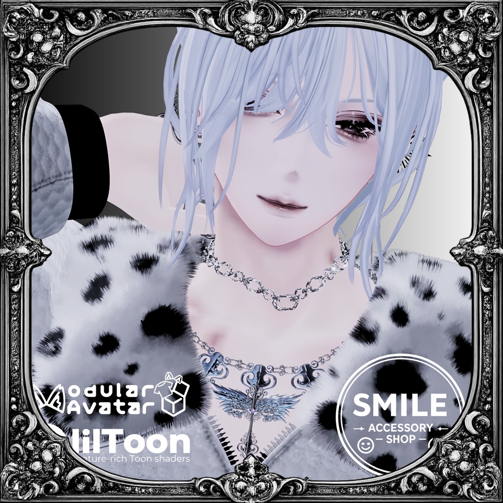 【26アバター対応】【MA対応】ネックレス『蒼翼のセラフ』