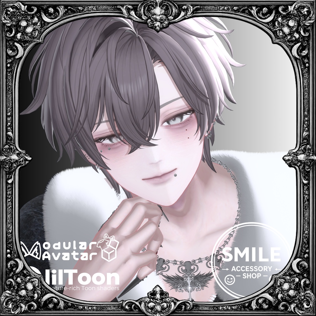 【26アバター対応】【MA対応】ネックレス『蒼翼のセラフ』