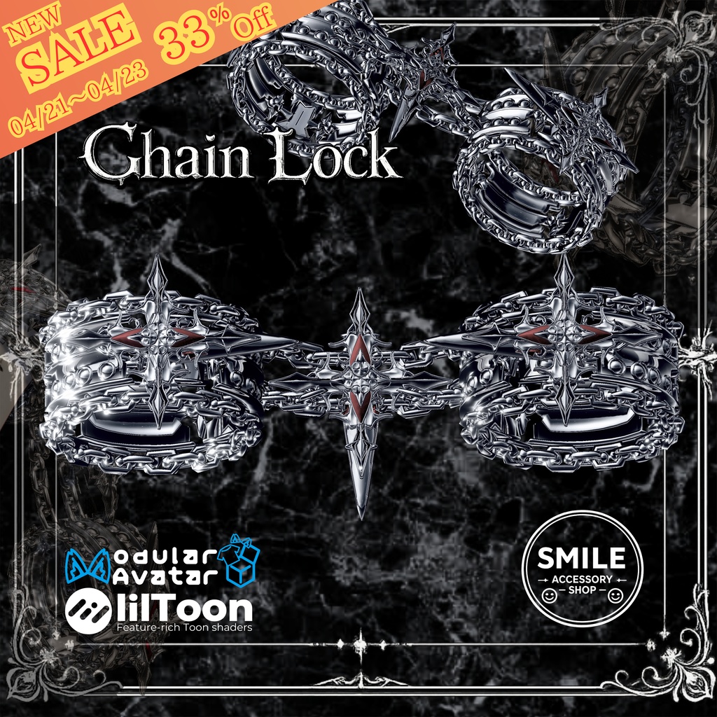 『Chain Lock』|ブレスレット【26アバター対応/MA対応】
