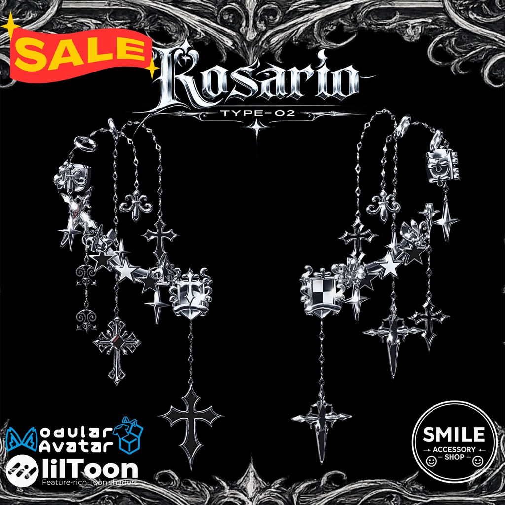 ✨SALE✨半額✨『Rosario type02』｜ピアス【26アバター対応/MA対応】