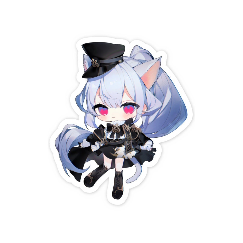 はるさめ ねここ🌸🐈 軍服衣装ステッカー