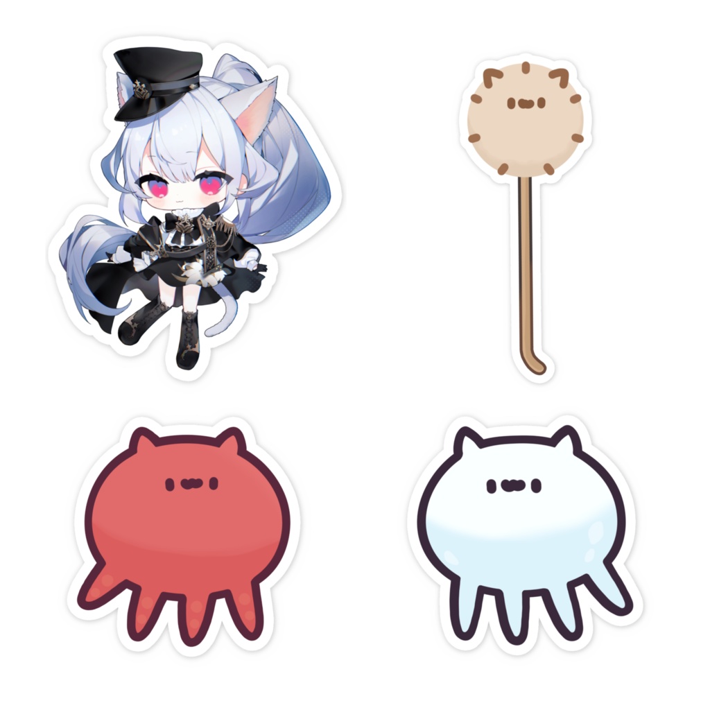 はるさめ ねここ🌸🐈 軍服衣装ステッカー