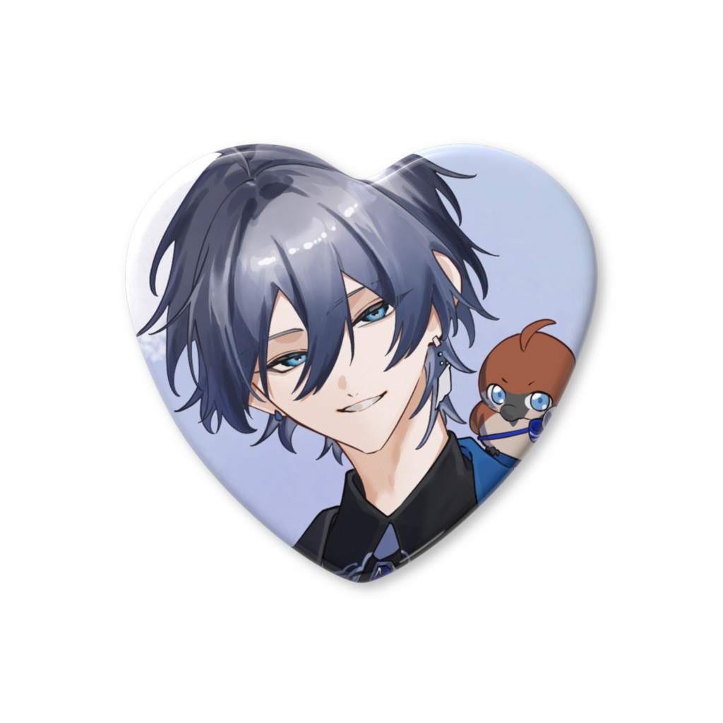 涼丸生誕ハート缶バッジ