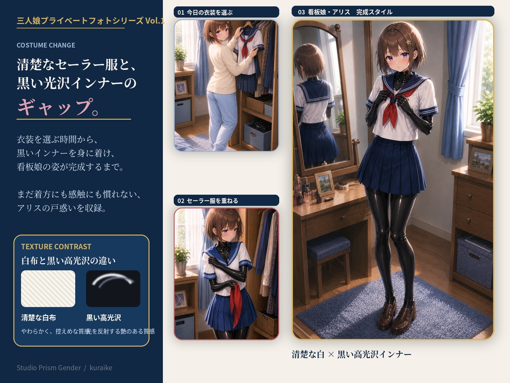 【TSF写真集】アリスの素顔 ― 三人娘プライベートフォトシリーズ Vol.1 ―