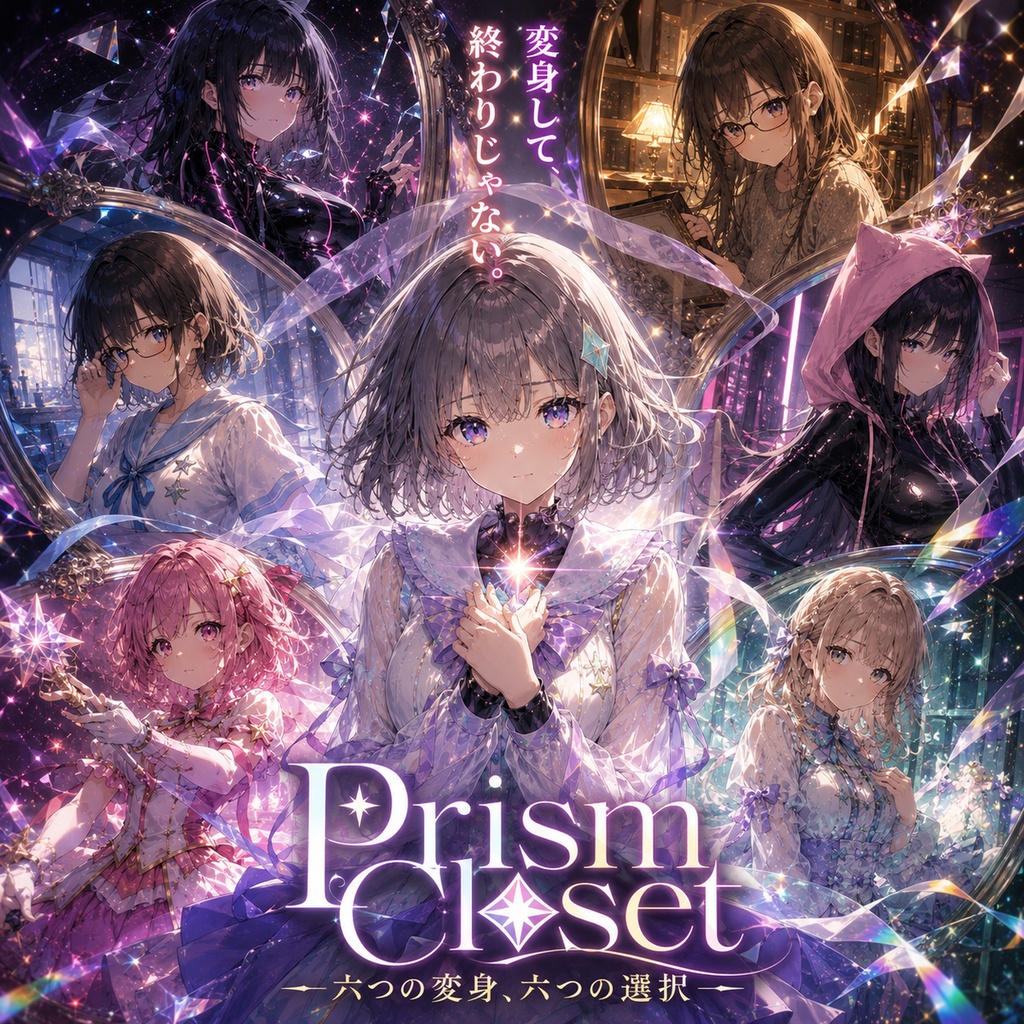 Prism Closet ―六つの変身、六つの選択―【TSF／女体化／男の娘・全6編・約8万字】