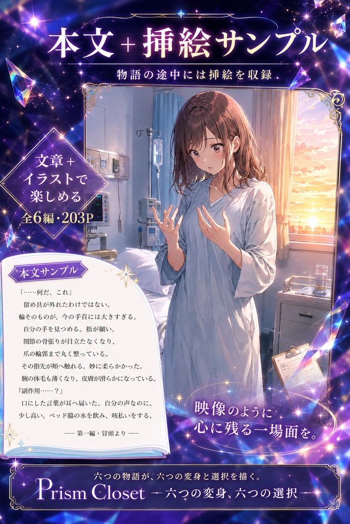 Prism Closet ―六つの変身、六つの選択―【TSF/女体化/男の娘・全6編・約8万字】