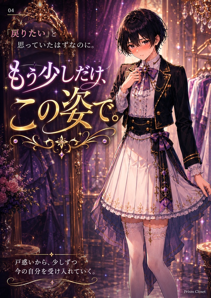 『男だった僕が、可愛すぎる身体に変わるまで【男の娘TSF変身CG集/40枚】』