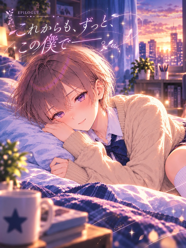 『男の娘化アプリを入れたら、僕の身体が設定どおりに変わっていく』【男の娘TSF変身CG集】