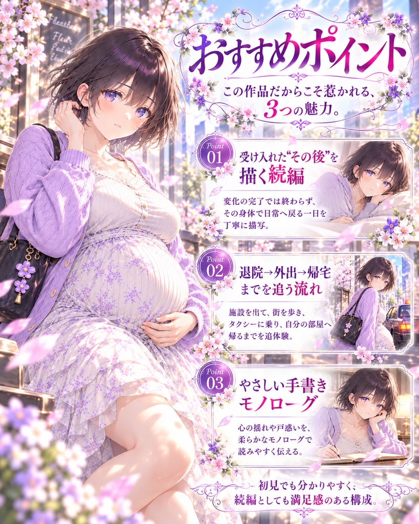 【公開記念セール】男の娘ボテ腹変身 Vol.02|この身体で、日常へ戻るまで【TSF・男の娘変身CG集】
