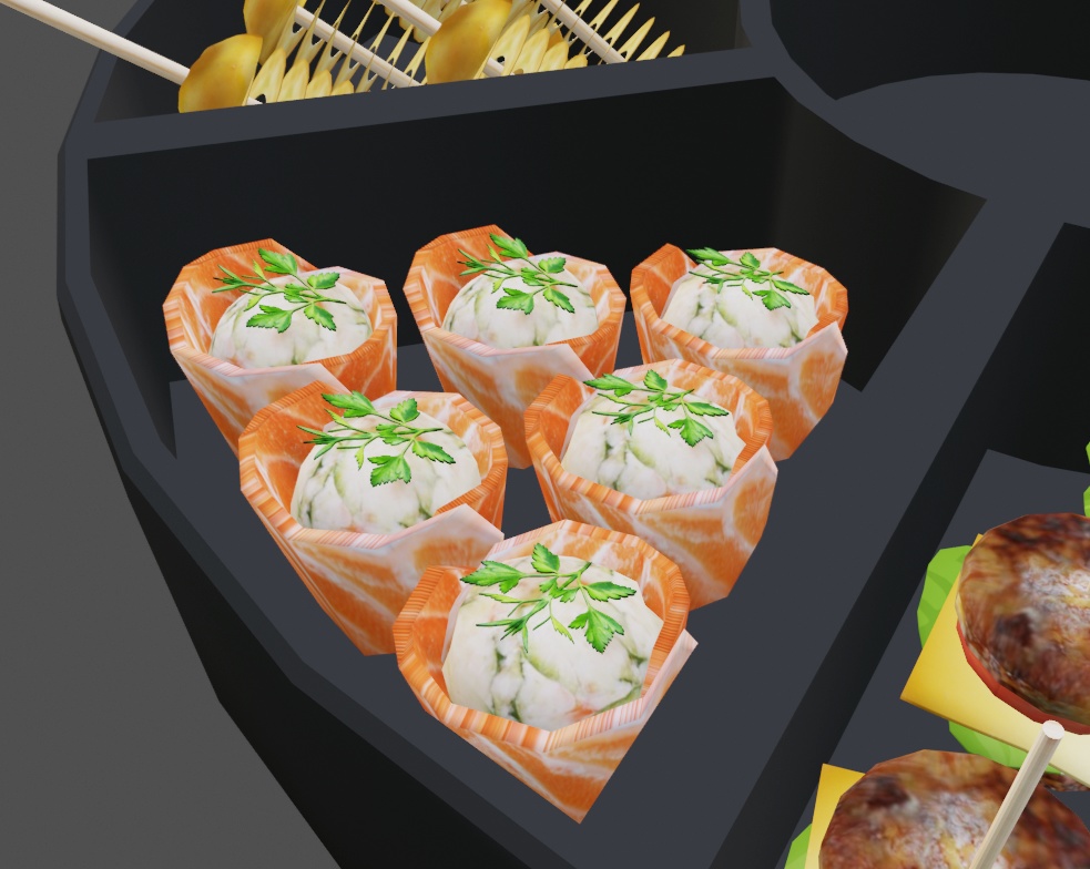 【VRChat想定】オードブルで家族ごっこ