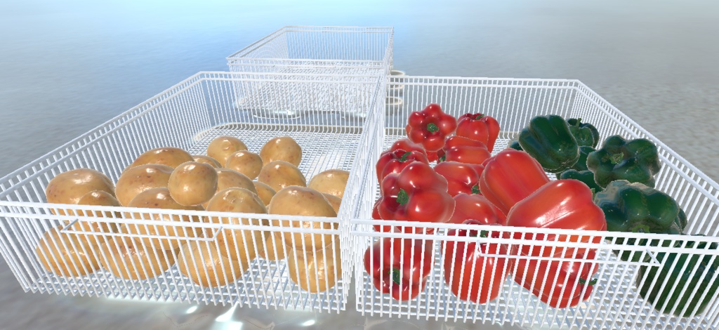 野菜&パスタ+ウッドボード&宅配物(17点)