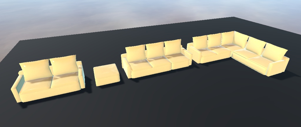 たくさん作りすぎたソファ(92点)