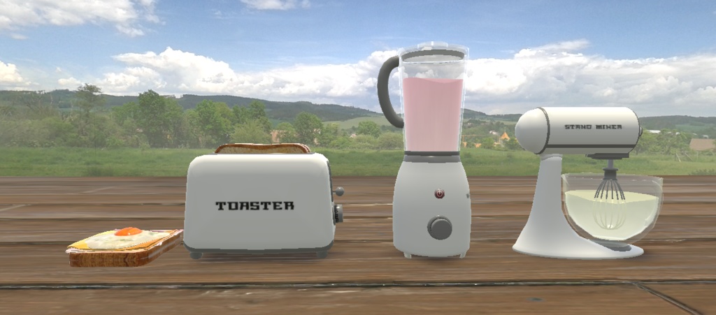 【VRChat想定】レトロな調理道具