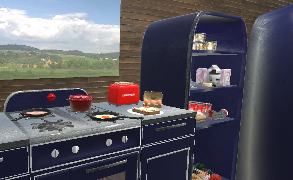 【VRChat想定】レトロな調理道具