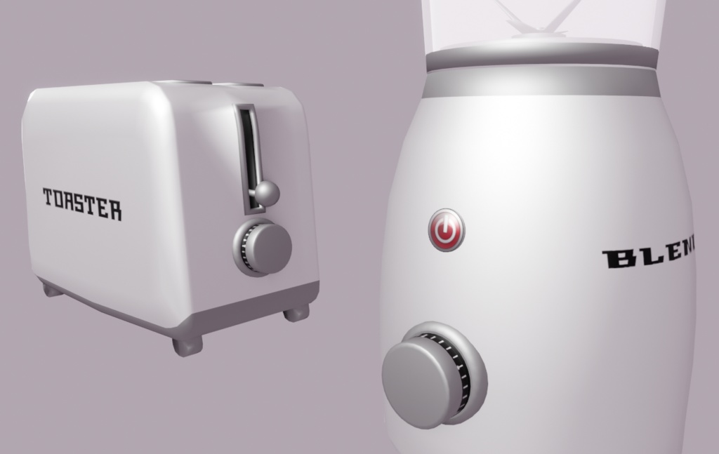 【VRChat想定】レトロな調理道具