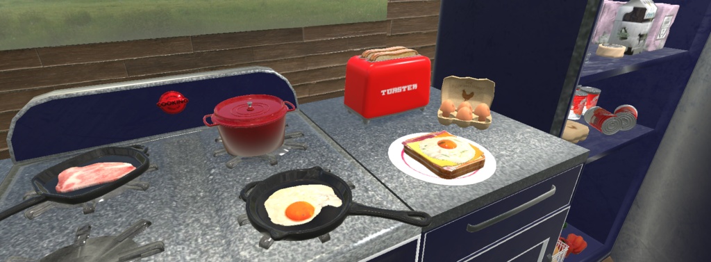 【VRChat想定】レトロな調理道具