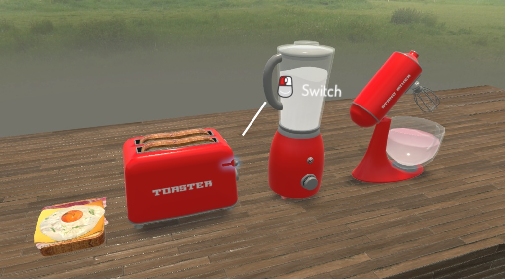 【VRChat想定】レトロな調理道具