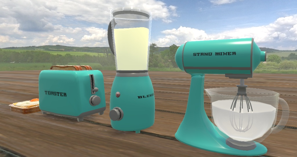 【VRChat想定】レトロな調理道具