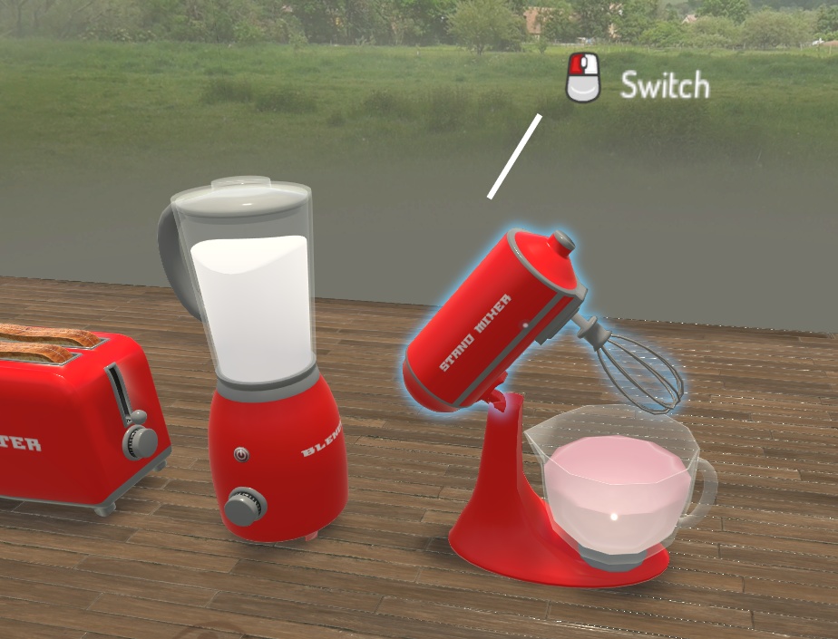 【VRChat想定】レトロな調理道具