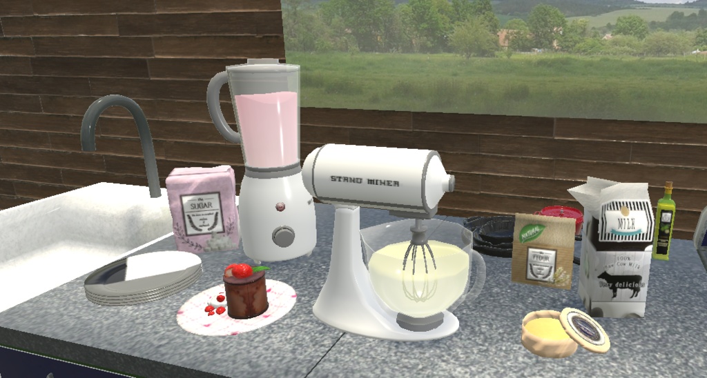 【VRChat想定】レトロな調理道具