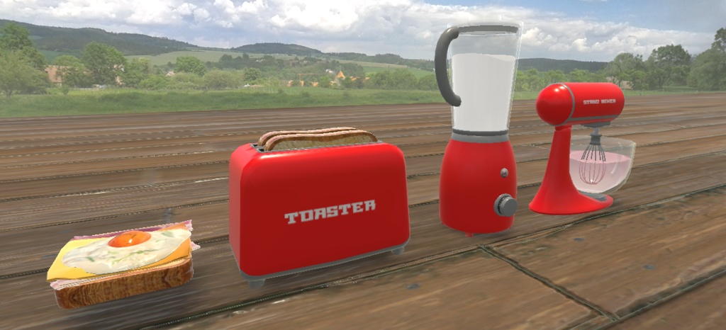 【VRChat想定】レトロな調理道具