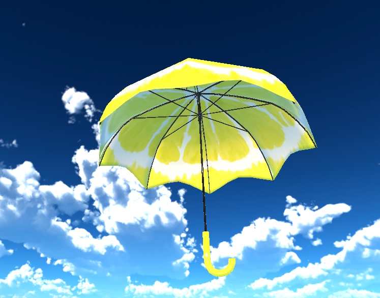 【VRChat想定】雨が降ってなくてもイイ傘(12点)