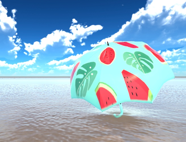 【VRChat想定】雨が降ってなくてもイイ傘(12点)