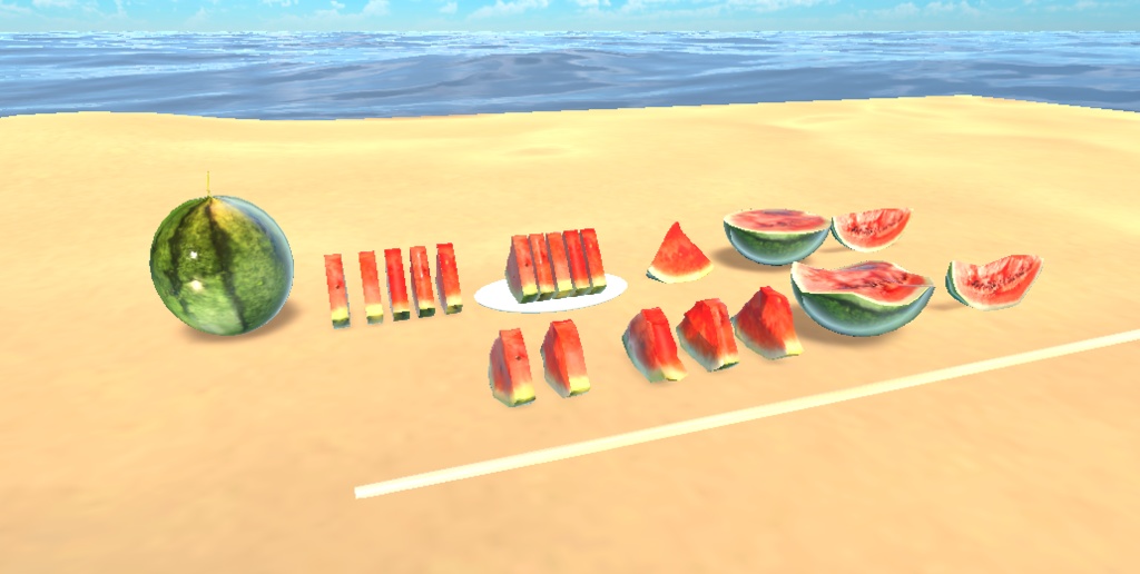 【VRChat想定】スイカ割りセット(20点)