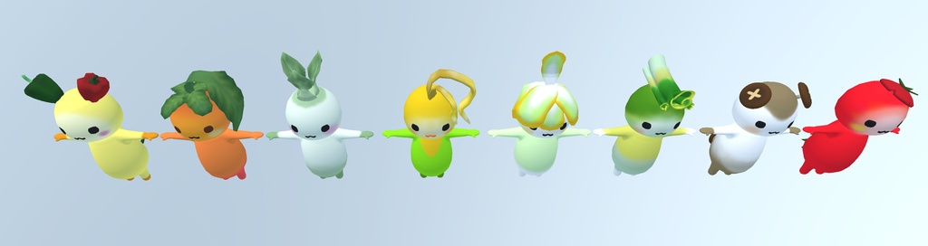 イカさん家のお野菜さんズ