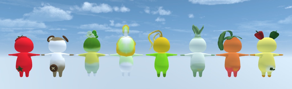 イカさん家のお野菜さんズ