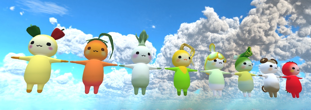 イカさん家のお野菜さんズ