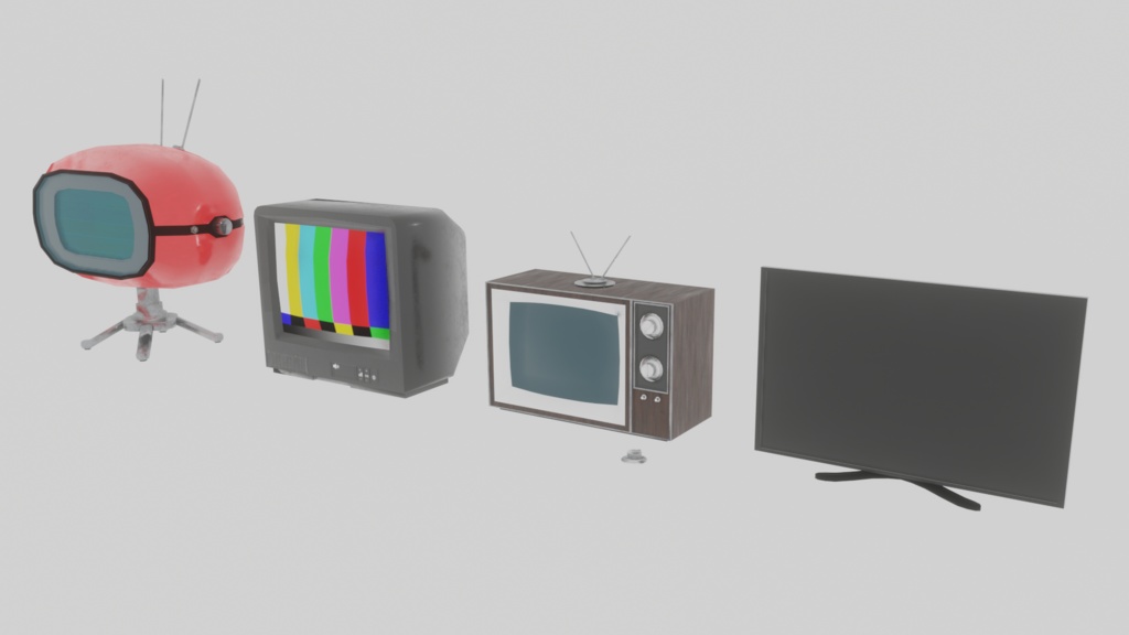 【VRChat想定】時代を生き抜くテレビたち
