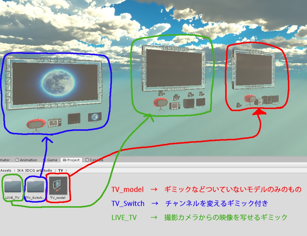 【VRChat想定】時代を生き抜くテレビたち