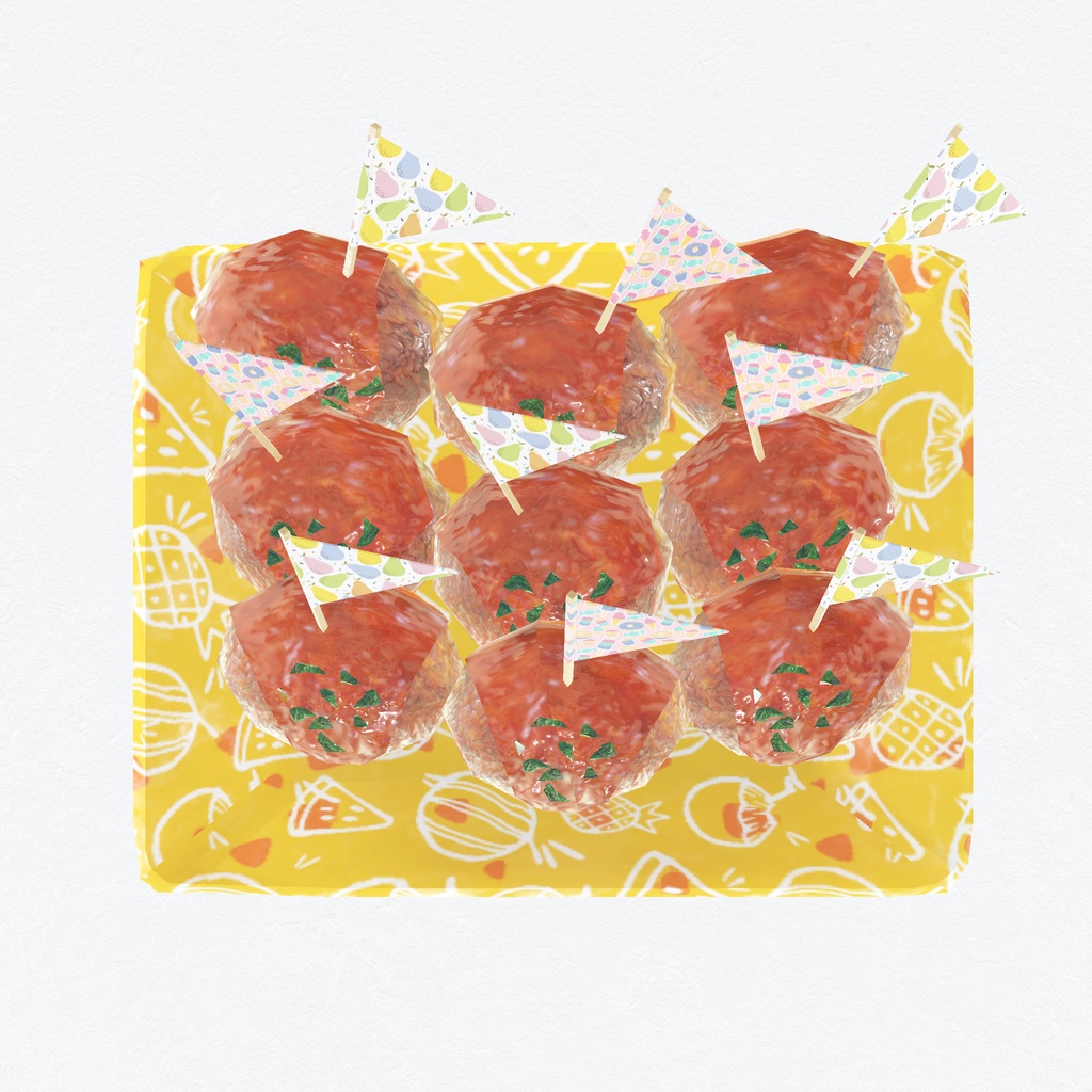 【VRChat想定】おしゃれピクニックセット