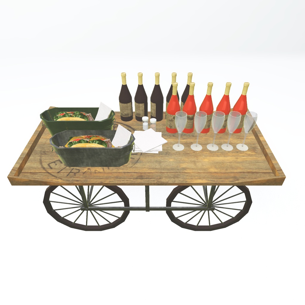 【VRChat想定】おしゃれピクニックセット