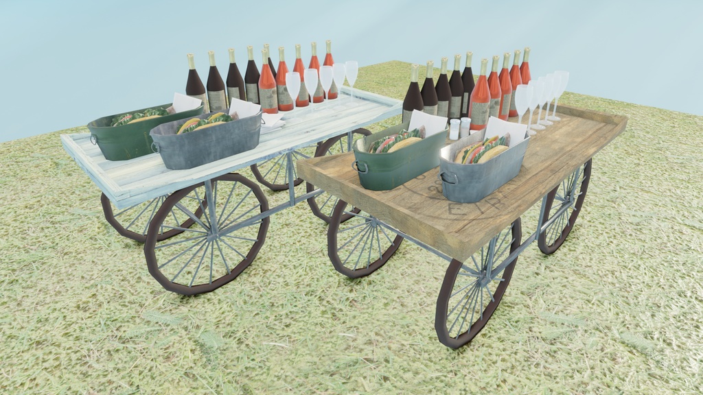 【VRChat想定】おしゃれピクニックセット