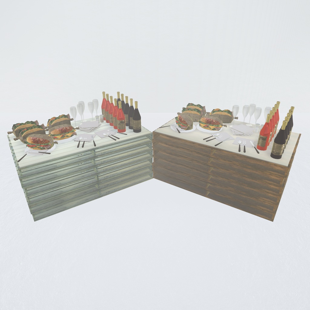 【VRChat想定】おしゃれピクニックセット