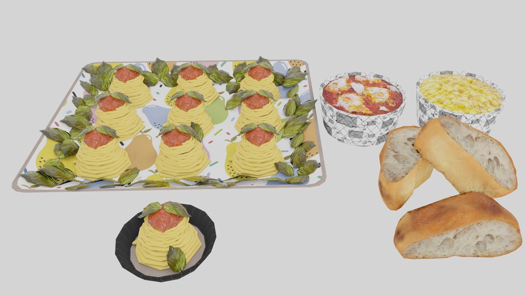 【VRChat想定】おしゃれピクニックセット