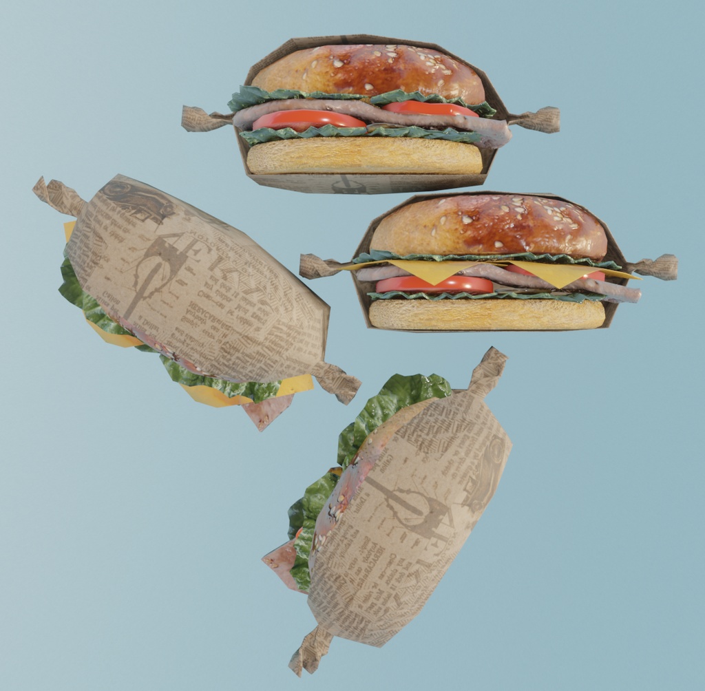 【VRChat想定】おしゃれピクニックセット