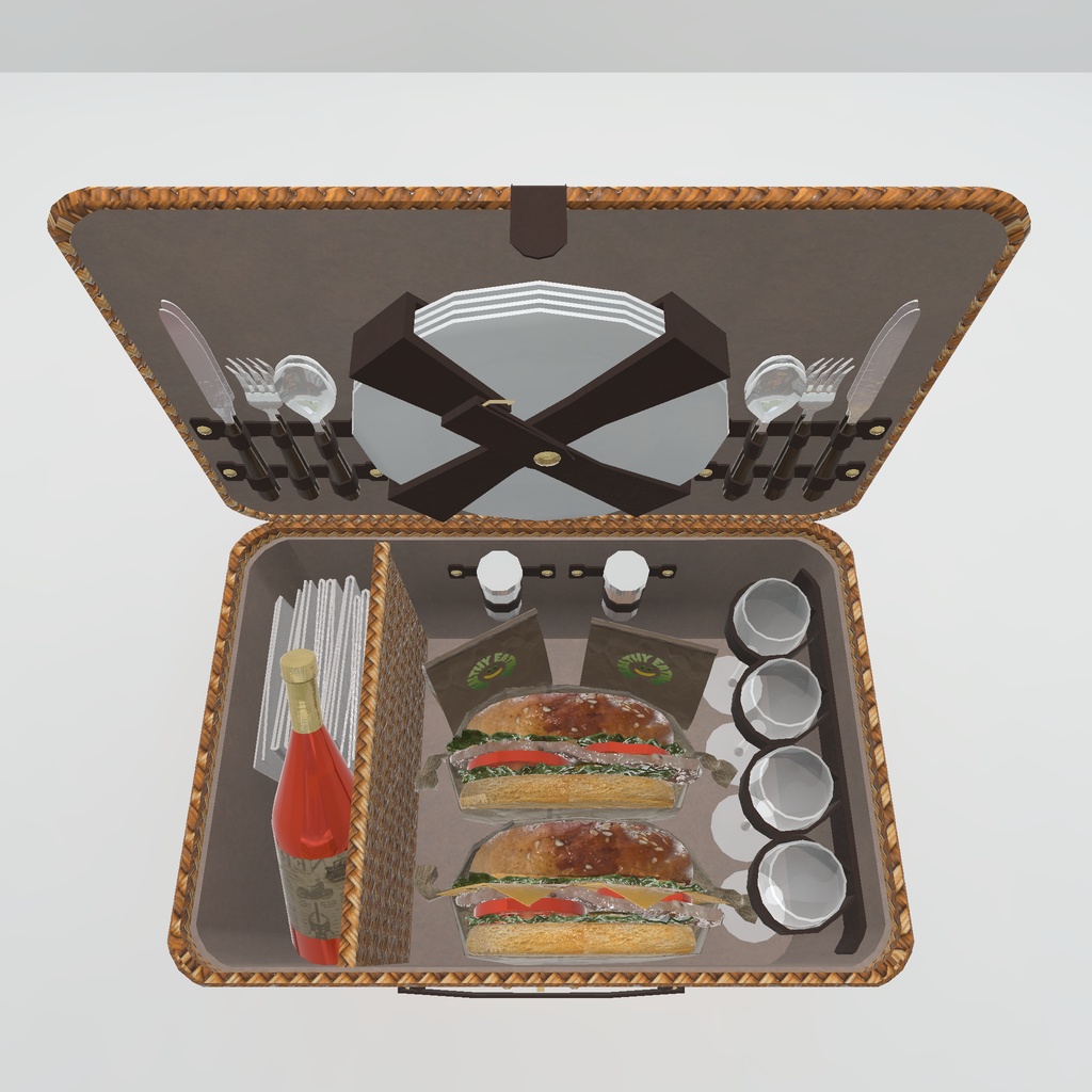 【VRChat想定】おしゃれピクニックセット