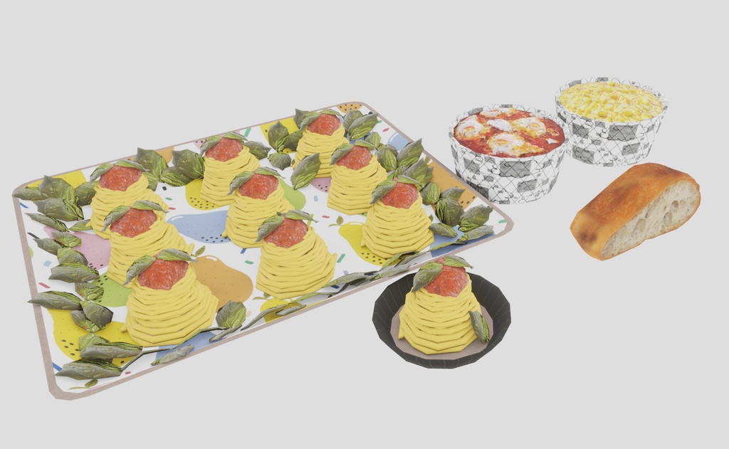 【VRChat想定】おしゃれピクニックセット