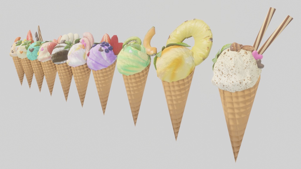 アイスクリーム屋さんごっこ<141点>