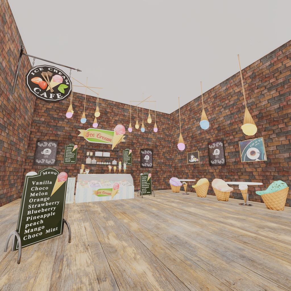 アイスクリーム屋さんごっこ<141点>